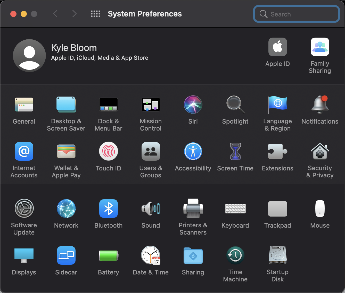 System Preferences